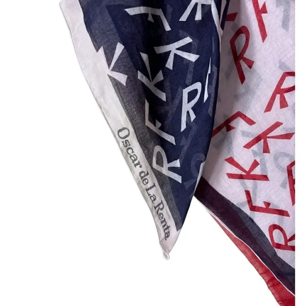 RARE Oscar de la Renta Large 60s Shawl Scarf Wrap